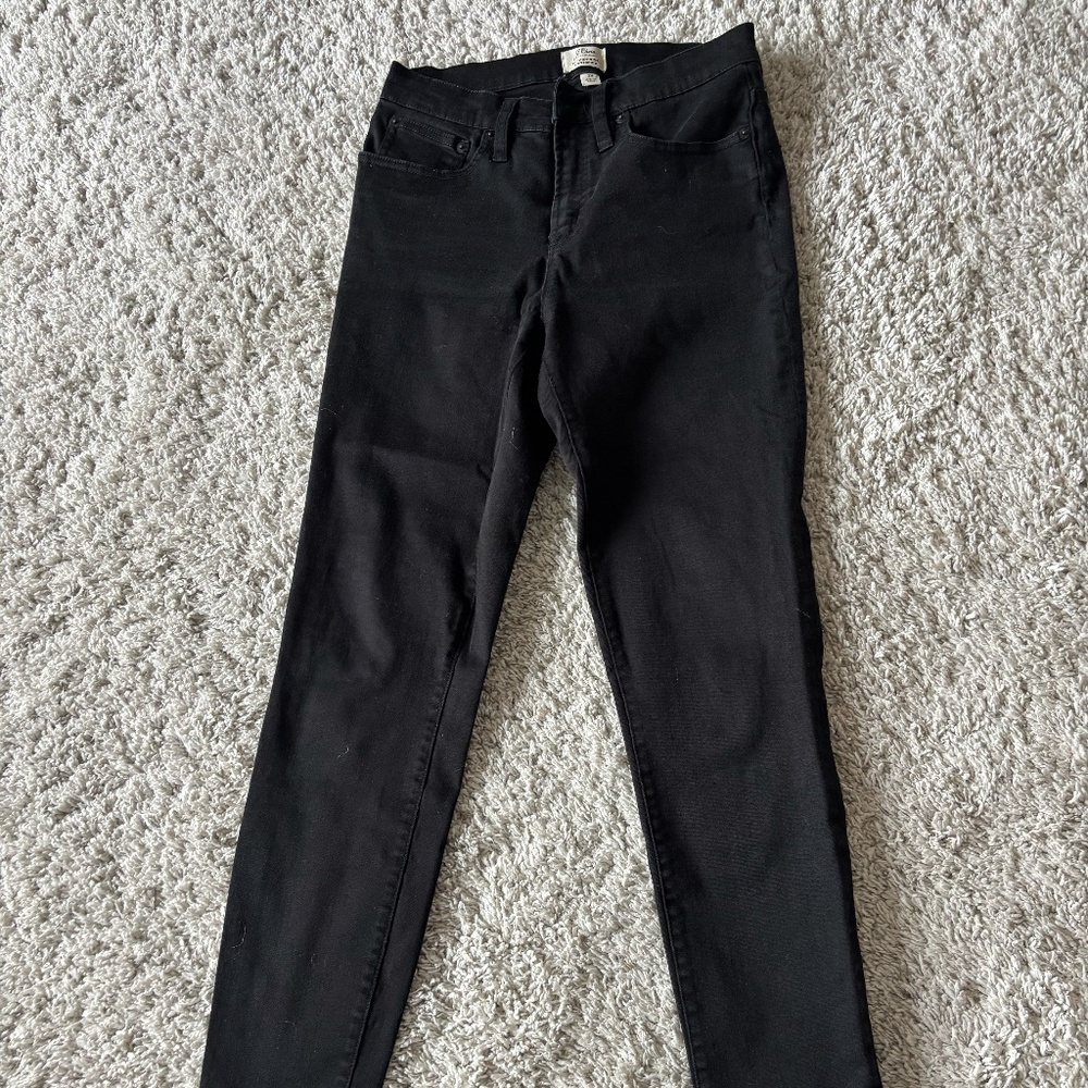 J Crew 9" High-Rise Toothpick Jeans